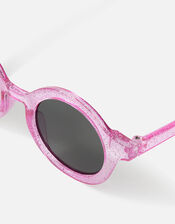 Girls Glitter Round Sunglasses, Multi (BRIGHTS-MULTI), large