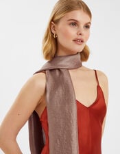 Lightweight Shimmer Scarf, Natural (CHAMPAGNE), large