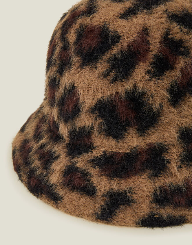 Fluffy Bucket Hat, Leopard (LEOPARD), large