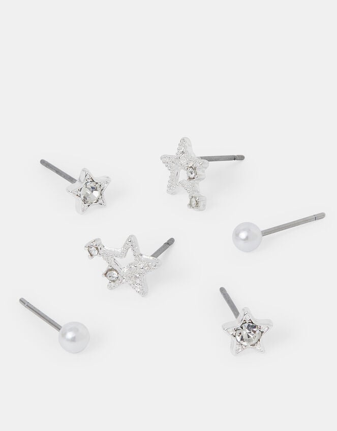 3-Pack Shooting Star Stud Earrings, , large