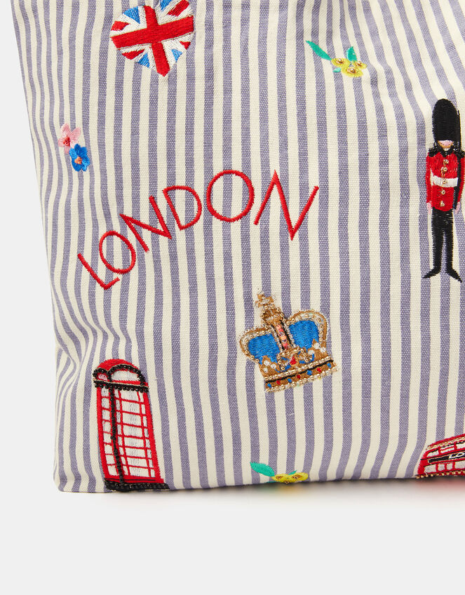 London Stripe Shopper Bag, , large