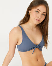 Bunny Tie Bikini Top, Grey (GREY), large