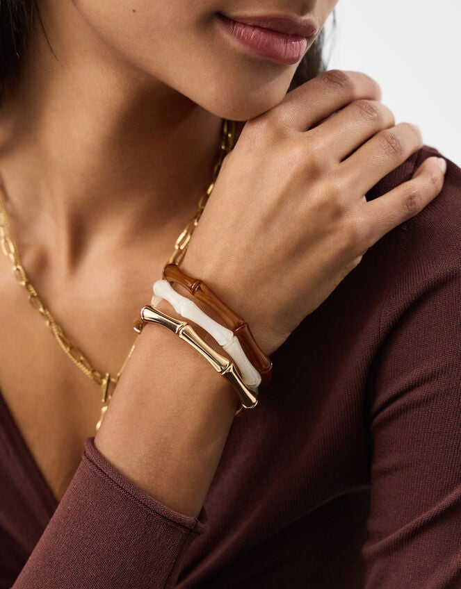 3-Pack Bamboo Stretch Bracelets, , large