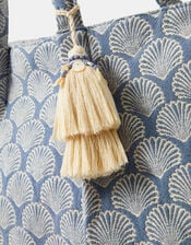 Shell Print Weekend Bag, , large