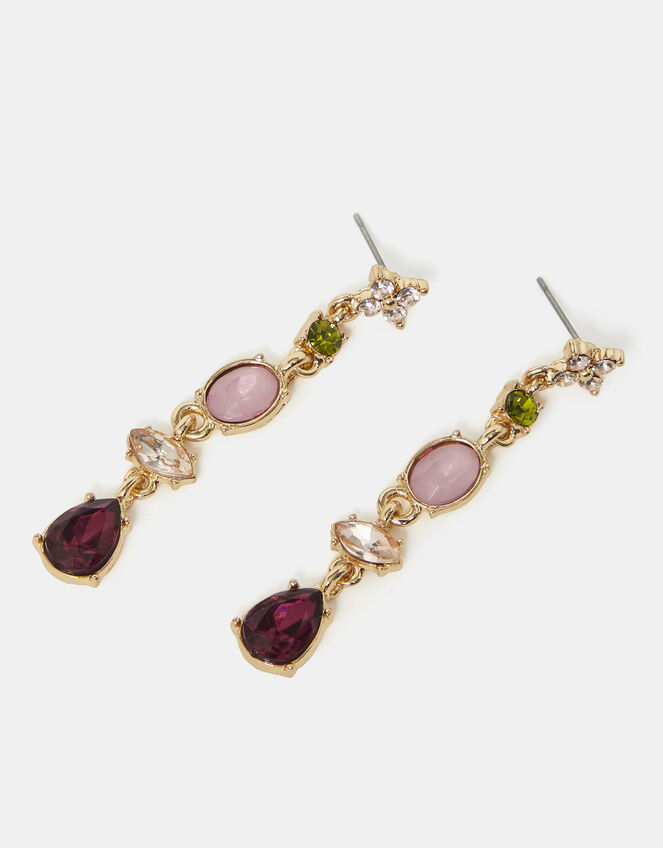 Gemstone Drop Earrings, , large