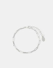 Paperclip Chain Bracelet, Silver (SILVER), large