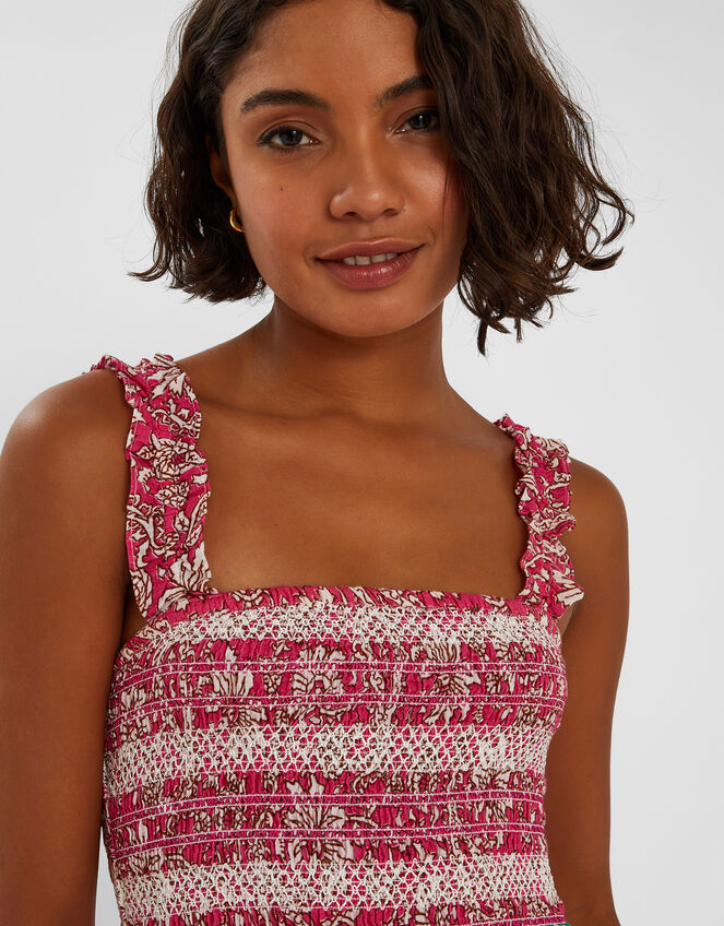 Paisley Print Tiered Maxi Dress, Multi (BRIGHTS MULTI), large