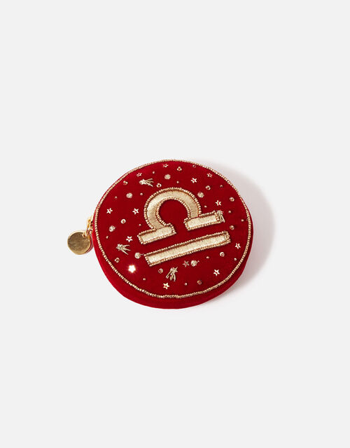 Star Sign Coin Purse, Red (RED), large