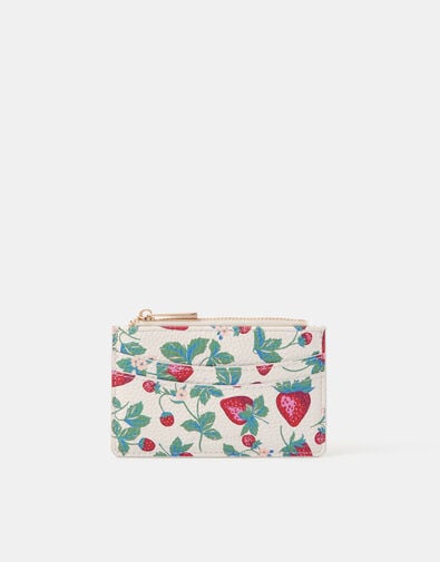 Strawberry Print Card Holder, , large