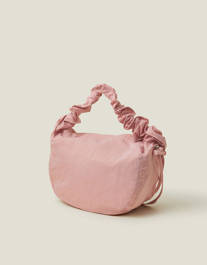 Ruched Strap Sling Bag, Pink (PINK), large