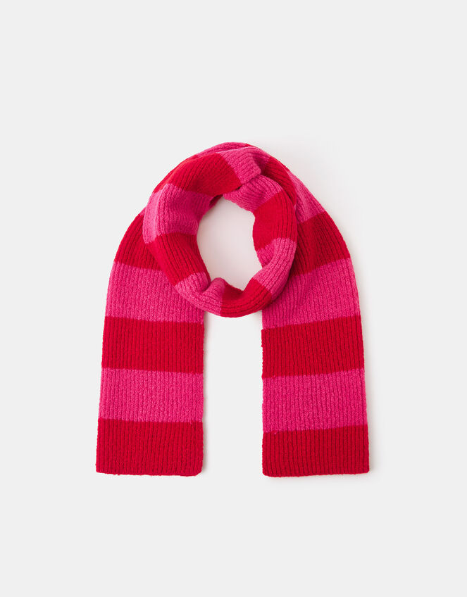 Stripe Knit Scarf, , large