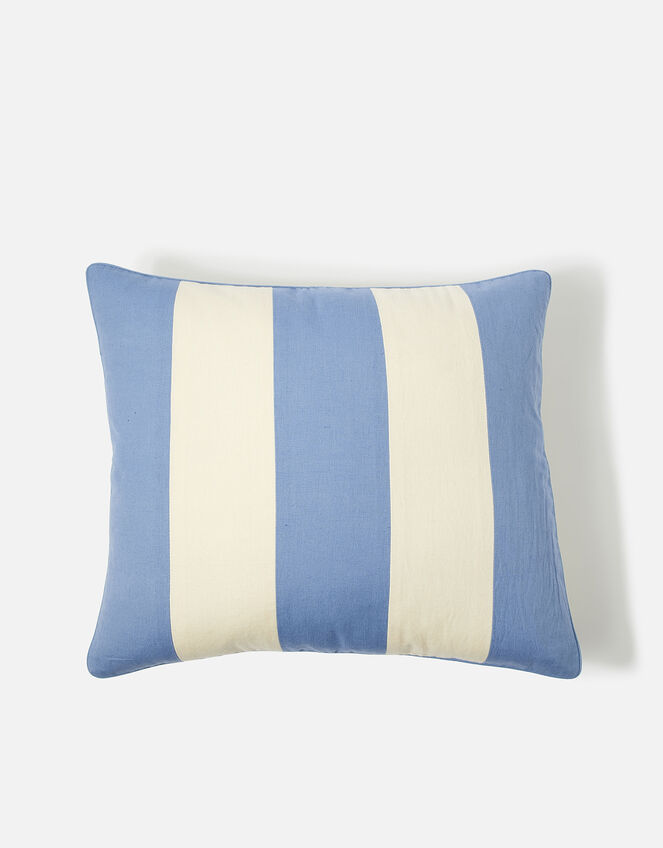 Hampton Stripe Cushion Cover, Blue (BLUE), large