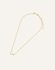14ct Gold-Plated Arabic Initial Pendant Necklace - C (Seen), , large