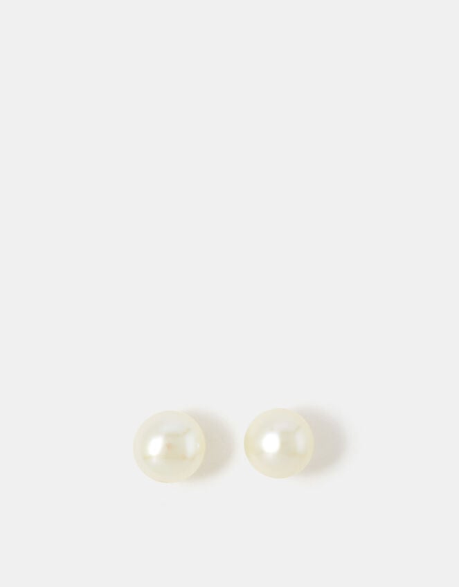 Sterling Silver Freshwater Pearl Studs, , large