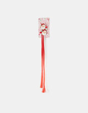 2-Pack Girls Father Christmas Fake Hair Clips, , large