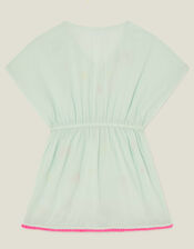 Star Embroidered Kaftan, Green (MINT), large