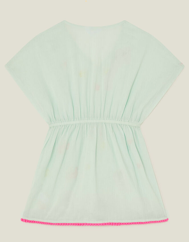 Star Embroidered Kaftan, Green (MINT), large