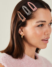 3-Pack Sparkle Hair Clips, , large
