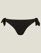 Bunny Side Tie Bikini Bottoms, Black (BLACK), large