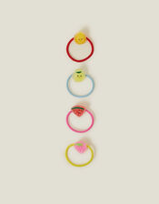 4-Pack Girls Sparkle Fruit Hairbands, , large