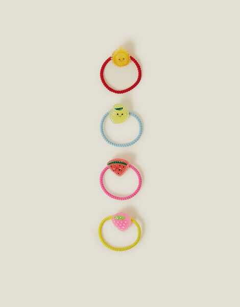 4-Pack Girls Sparkle Fruit Hairbands, , large