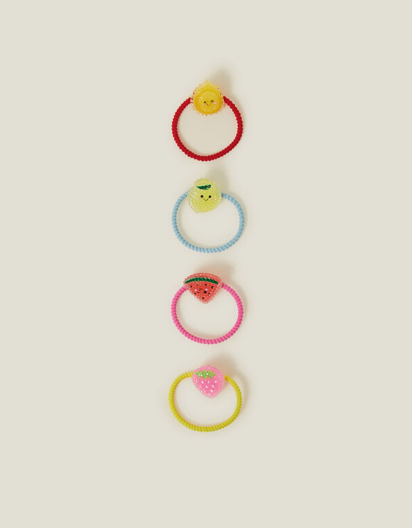 4-Pack Girls Sparkle Fruit Hairbands, , large