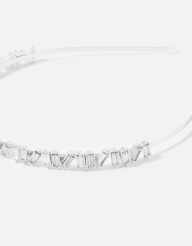 BRIDAL Diamante Baguette Headband, , large