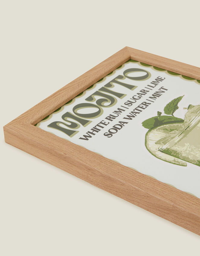 Pink Giraffe Print Co Mojito Framed A4 Art Print, , large