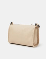 Faux Leather Crossbody Bag, Cream (CREAM), large