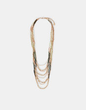 Mix Bead Layered Necklace, , large