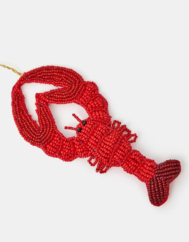Beaded Lobster Christmas Tree Decoration, , large