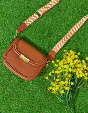 Webbing Saddle Bag, Tan (TAN), large