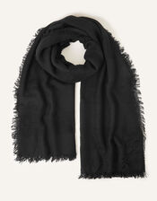 Waffle Stripe Textured Scarf, , large