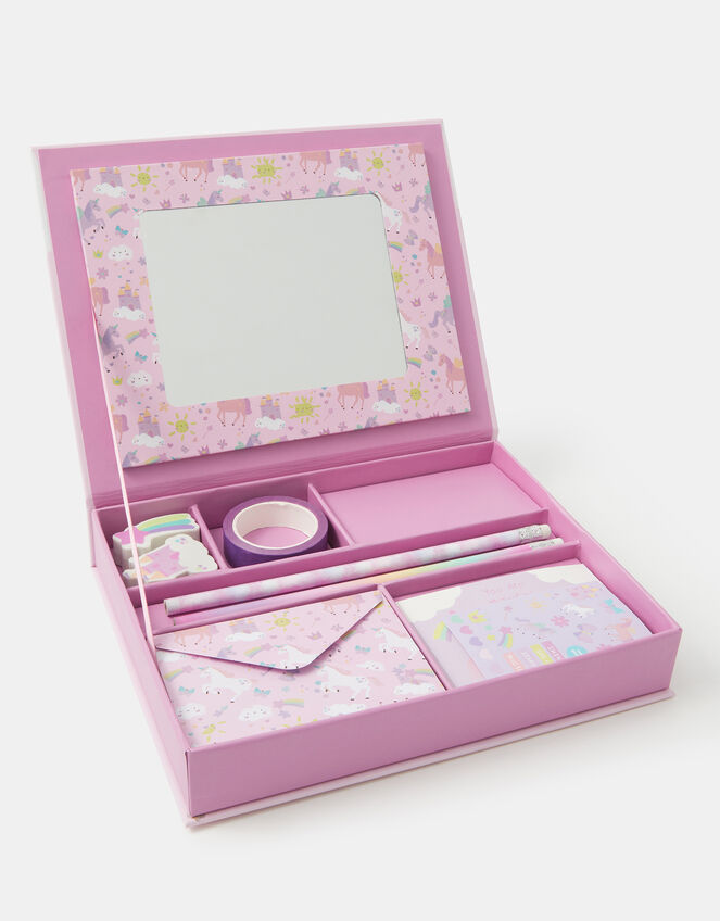 Girls Unicorn & Rainbow Stationery Box Set, , large