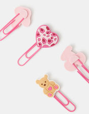 4-Pack Girls Bear Paperclip Set, , large