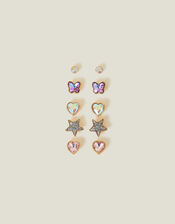 Girls Gem Earrings 5 Pack, , large