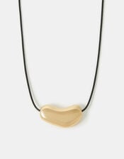 Molten Pebble Cord Necklace, , large