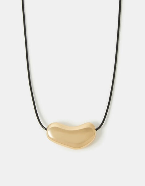 Molten Pebble Cord Necklace, , large