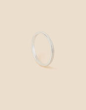 Sterling Silver Rope Band Ring, Silver (ST SILVER), large