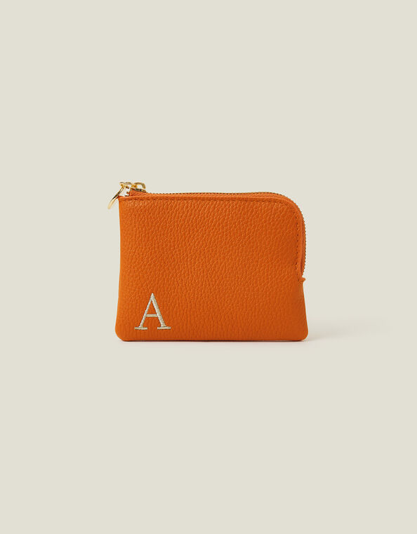 Initial Coin Purse, Orange (ORANGE), large