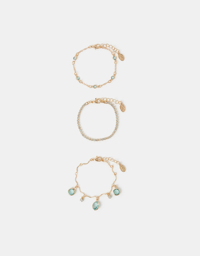 3-Pack Gemstone Bracelets, , large