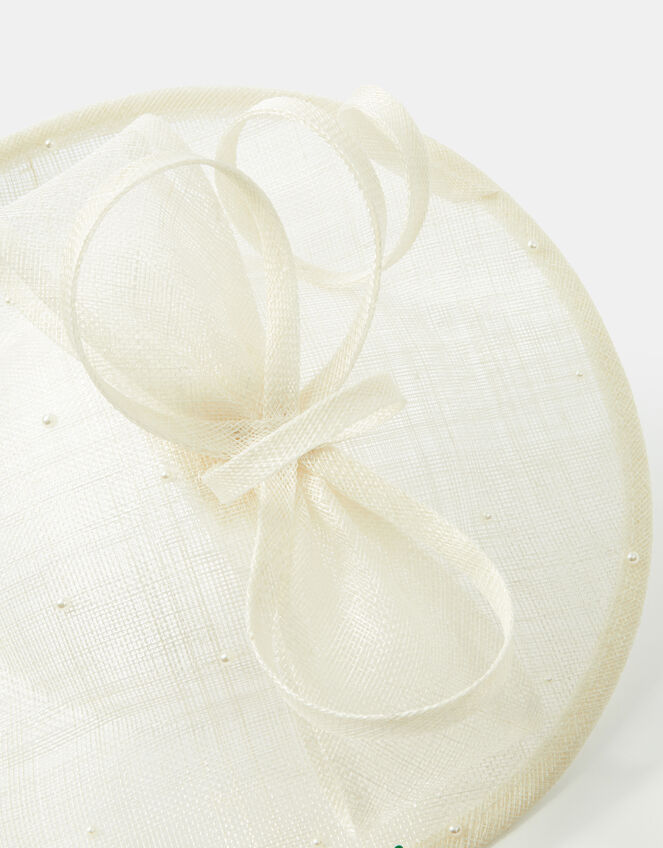 Bow Pearl Fascinator, , large
