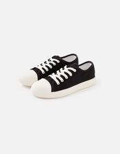 Canvas Trainers, Black (BLACK), large