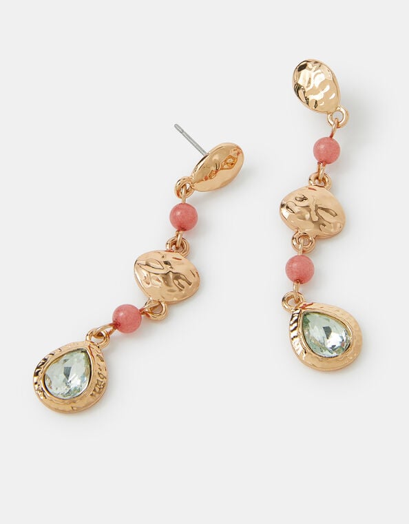Gem Long Drop Earrings, , large