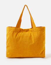 Cord Shopper Bag, Yellow (OCHRE), large