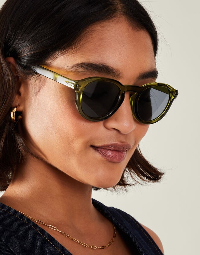 Round Preppy Sunglasses, , large