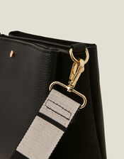 Webbing Strap Cross-Body Bag, Black (BLACK), large