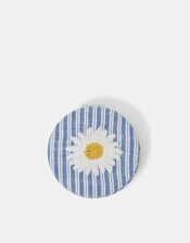 Embroidered Daisy Compact Mirror, , large