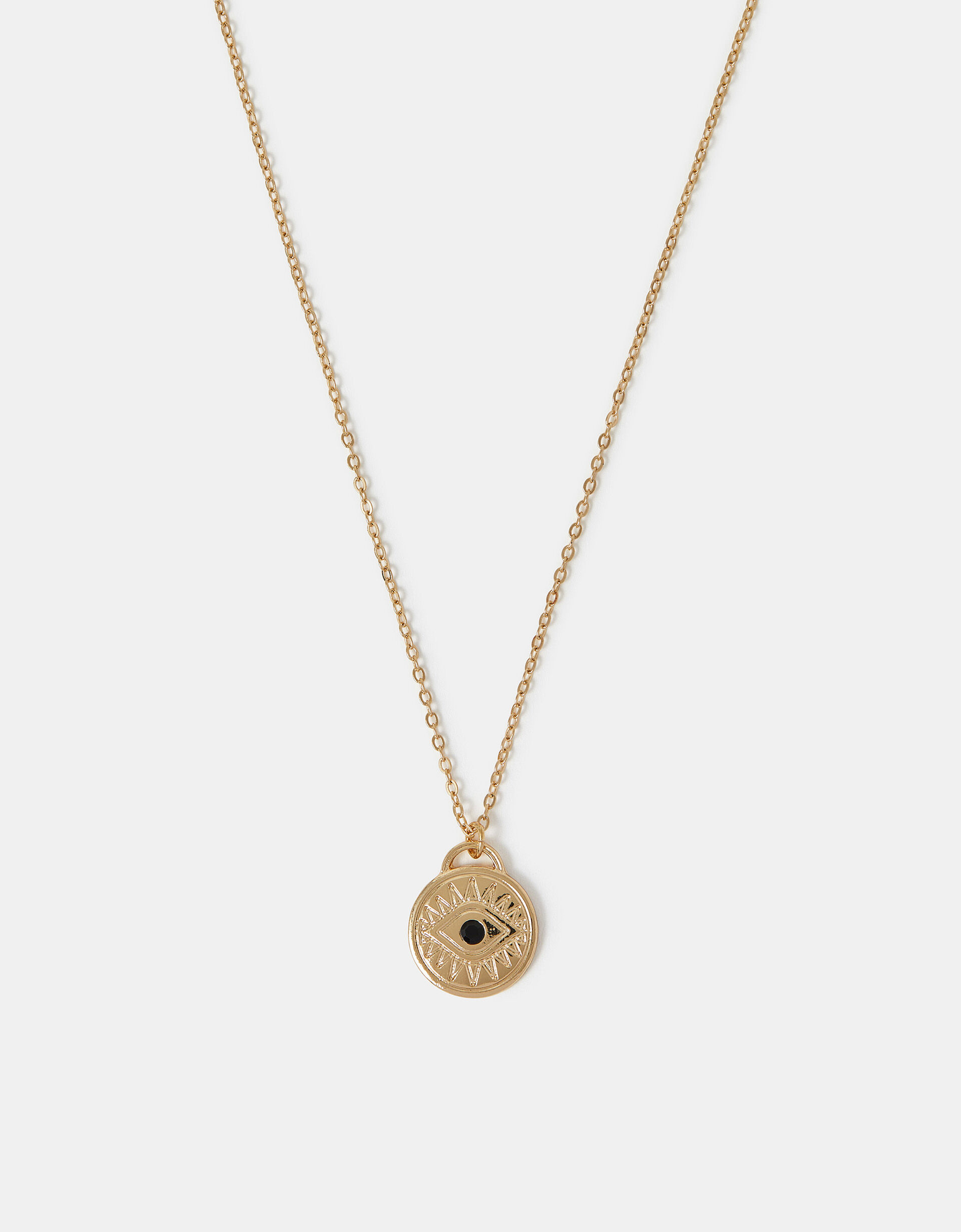 accessorize Evil Eye Coin Pendant Necklace