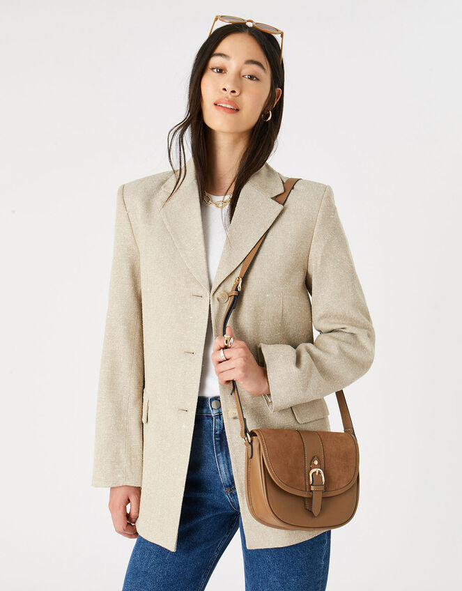 Beccy Leather Saddle Bag , , large